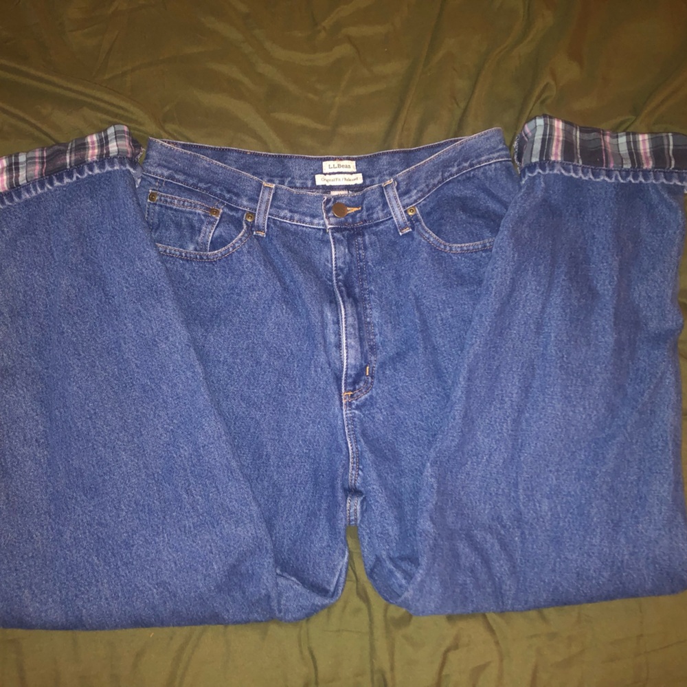 Fleece lined jeans